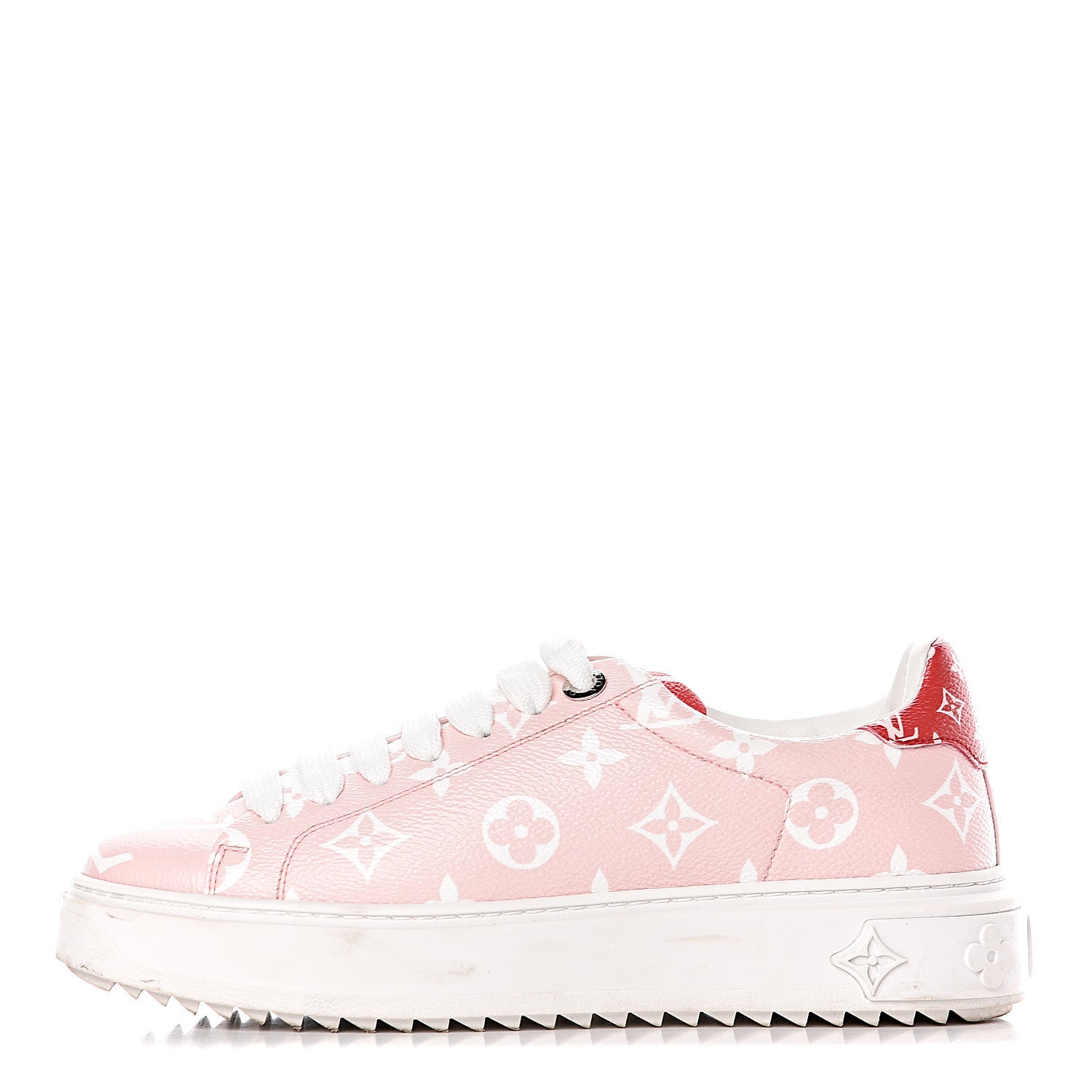 Louis Vuitton Monogram Giant Time Out Sneakers 37 Rose Rouge 1 of 11
