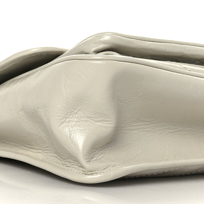 Saint Laurent Crinkled Calfskin Matelasse Monogram Medium Niki Chain Satchel Ivory 8 of 9