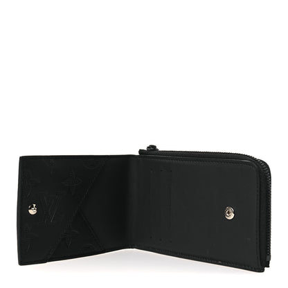 Louis Vuitton Calfskin Monogram Shadow Hybrid Wallet Black 5 of 7