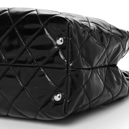 Chanel Vinyl Quilted Large In The Business Tote Black 10 of 14