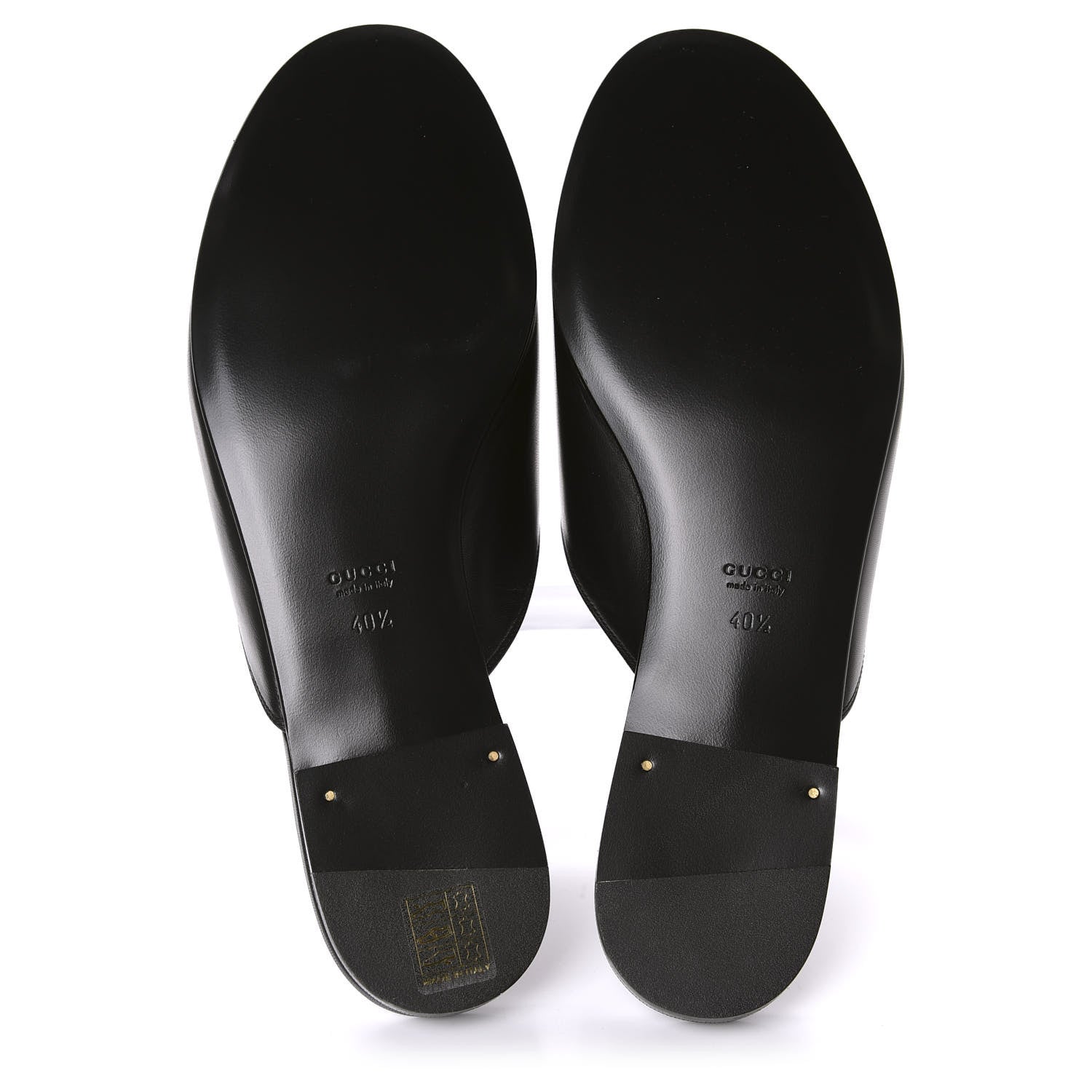 Gucci Malaga Kid Horsebit Slide Sandals 40.5 Black 5 of 10