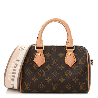Louis Vuitton Monogram Speedy Bandouliere 20 Beige 1 of 9