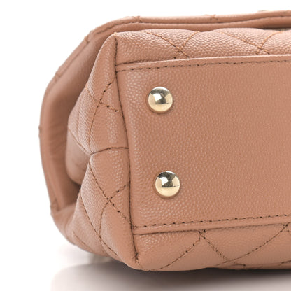 Chanel Caviar Quilted Extra Mini Coco Handle Flap Brown 8 of 10