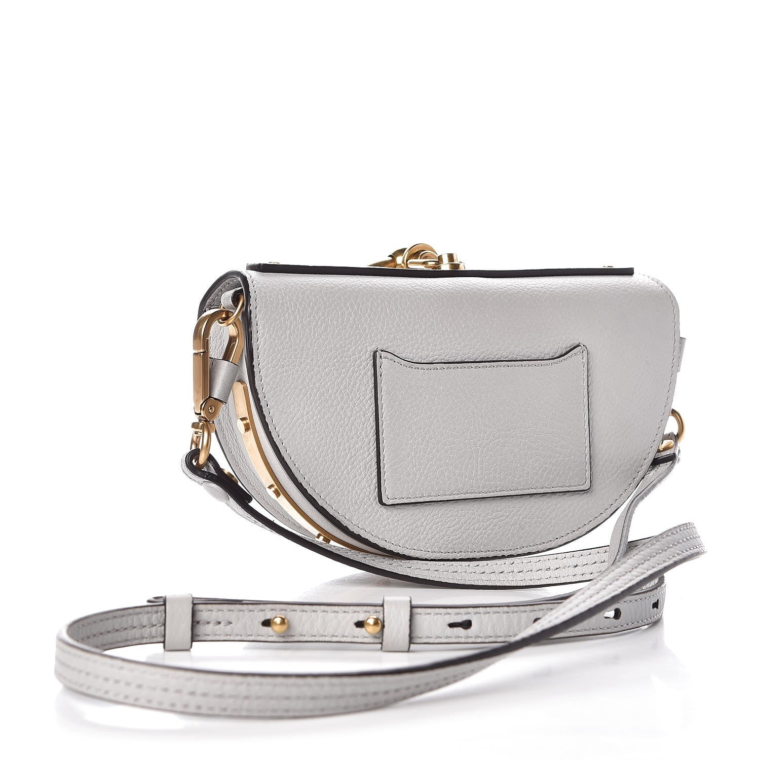 Chloe Calfskin Small Nile Bracelet Minaudiere Bag Airy Grey 3 of 10