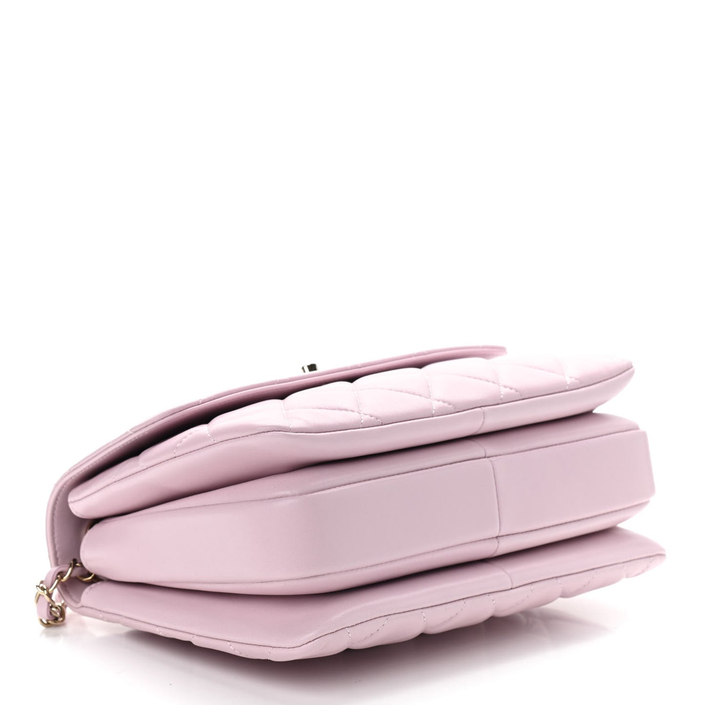 Lambskin Quilted Small Trendy CC Flap Dual Handle Bag Light Pink