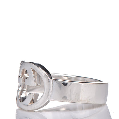 Gucci Sterling Silver Interlocking G Ring 50 5.5 3 of 5