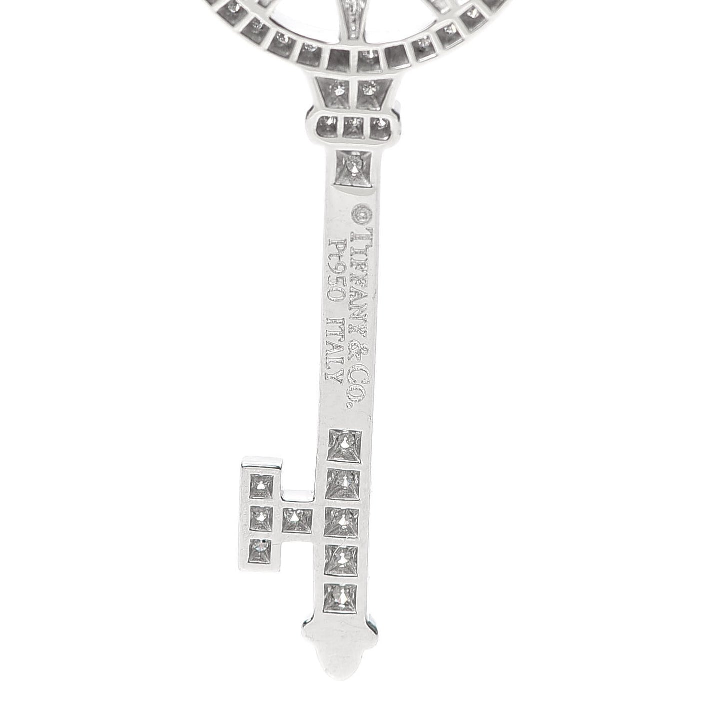 Platinum Diamond Star Key Pendant