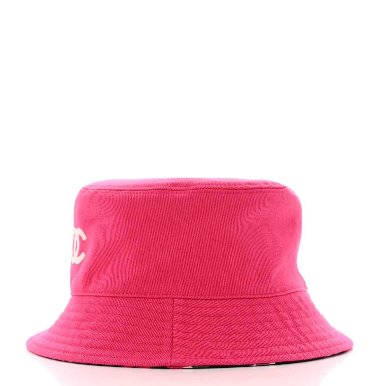 Chanel Canvas Reversible CC Bucket Hat Fuchsia 4 of 10