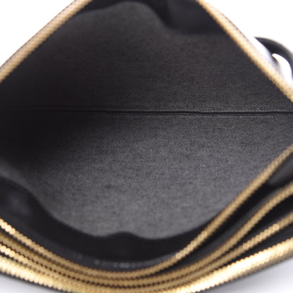 Celine Lambskin Large Trio Crossbody Bag Black 5 of 12