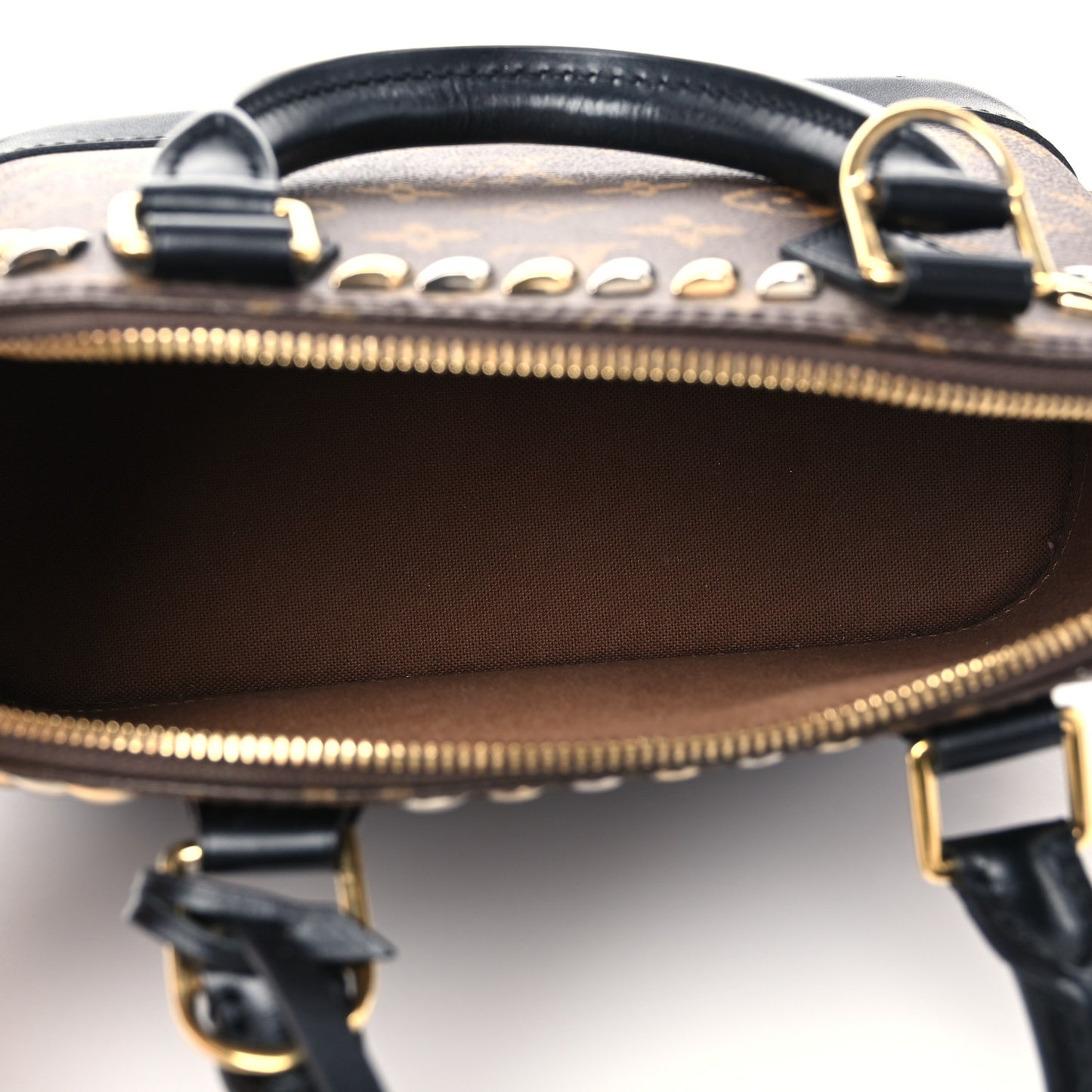 Monogram Macassar Studded Alma BB
