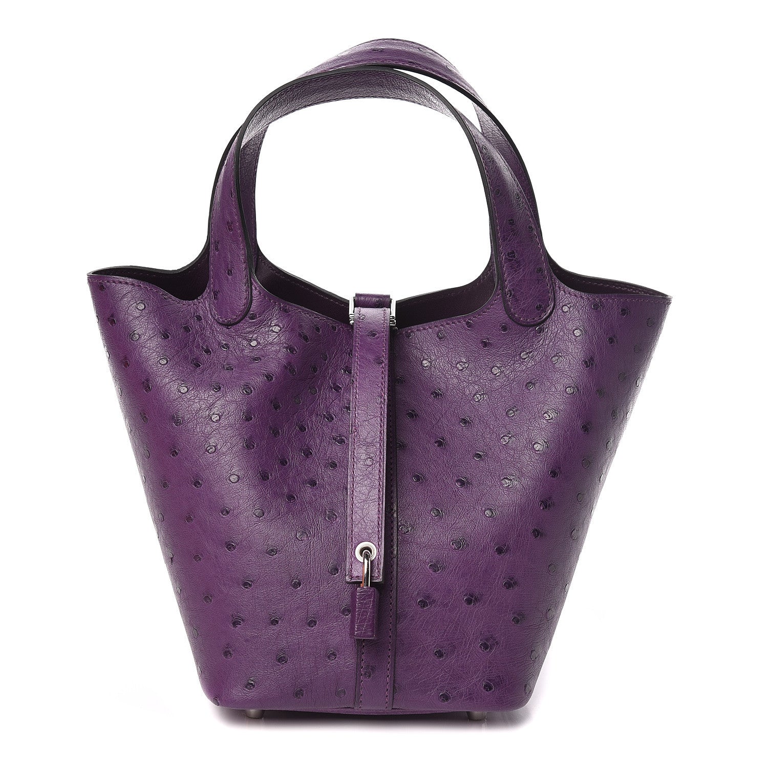 Hermes Ostrich Picotin Lock 18 Violine 1 of 11