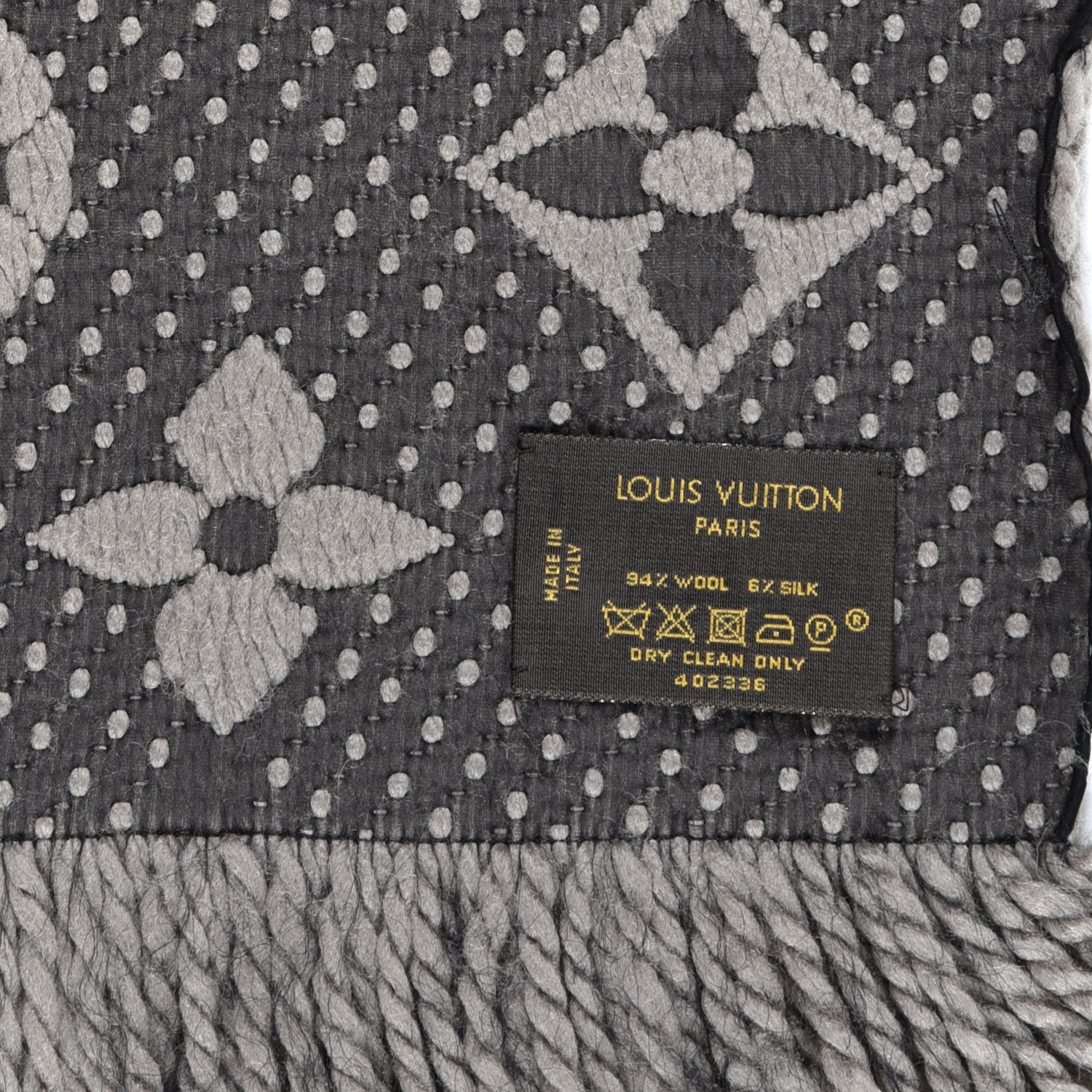 Louis Vuitton Wool Silk Logomania Scarf Verone 4 of 4