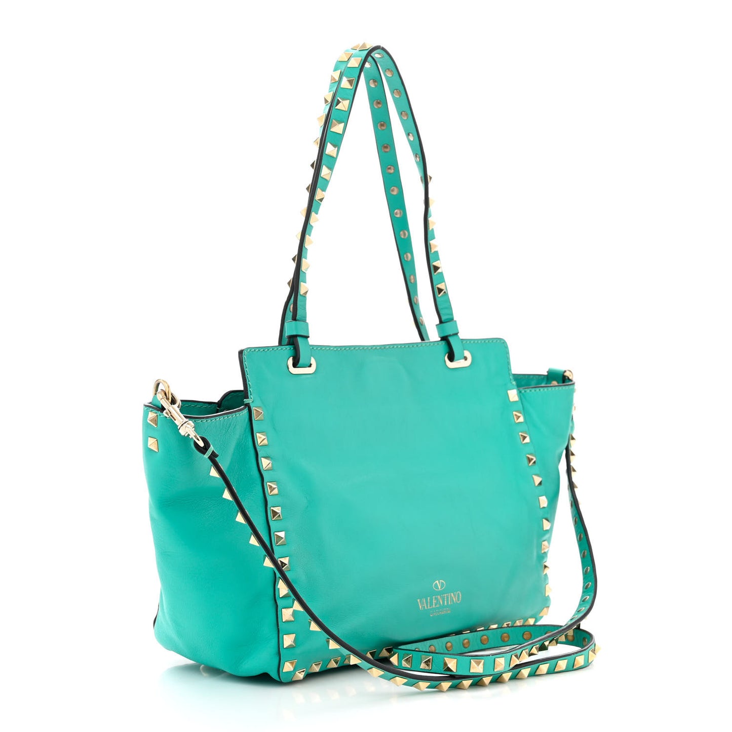 Vitello Small Rockstud Tote Colibri