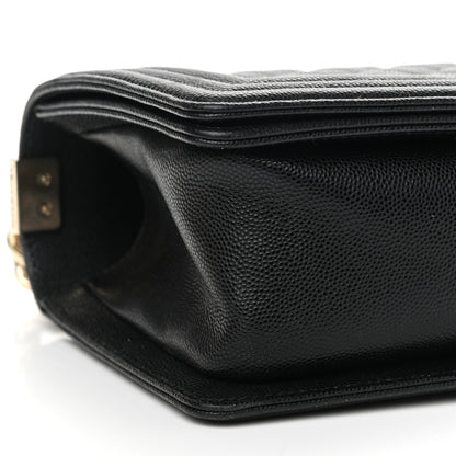 Chanel Caviar Quilted Medium Boy Flap Black 9 of 12