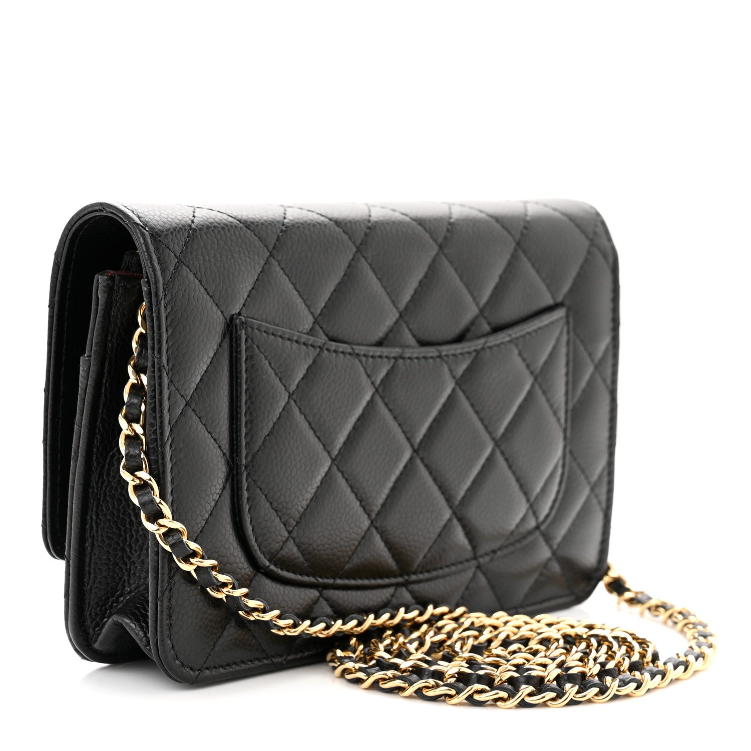 Chanel Caviar Quilted Wallet on Chain WOC Black 3 of 12