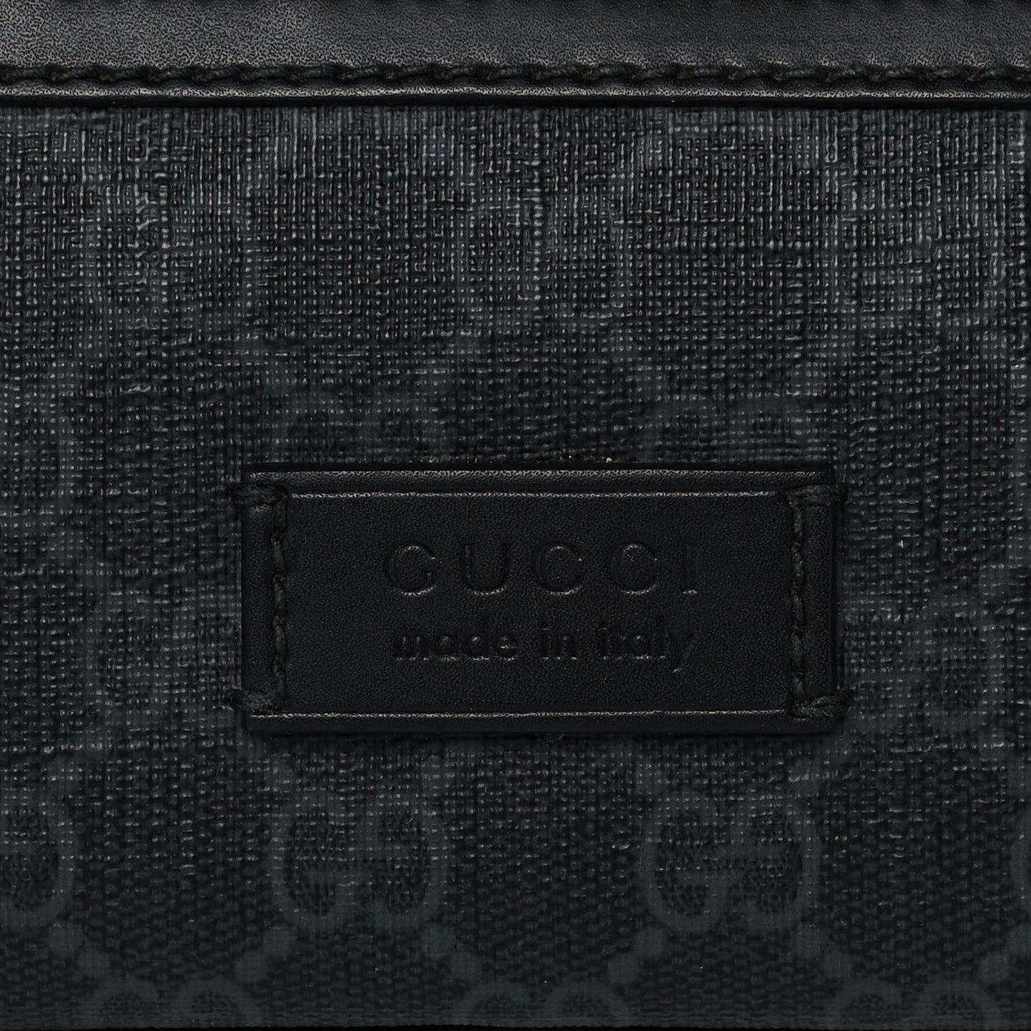 Soft GG Supreme Monogram Web Belt Bag Black Grey
