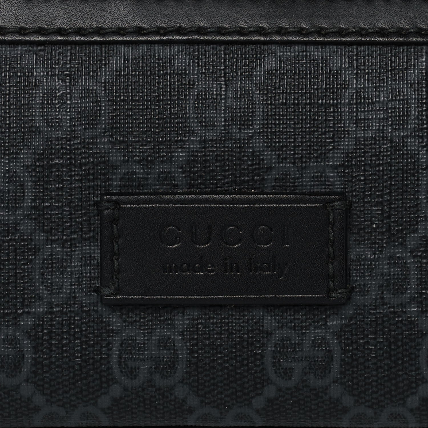 Gucci Soft GG Supreme Monogram Web Belt Bag Black Grey 9 of 11