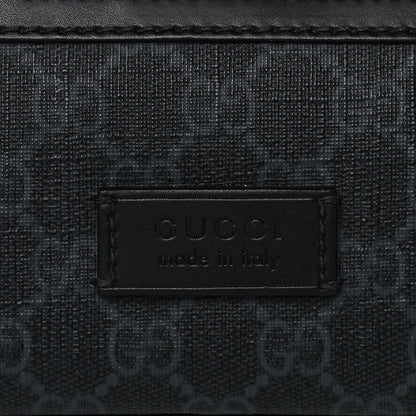 Gucci Soft GG Supreme Monogram Web Belt Bag Black Grey 9 of 11