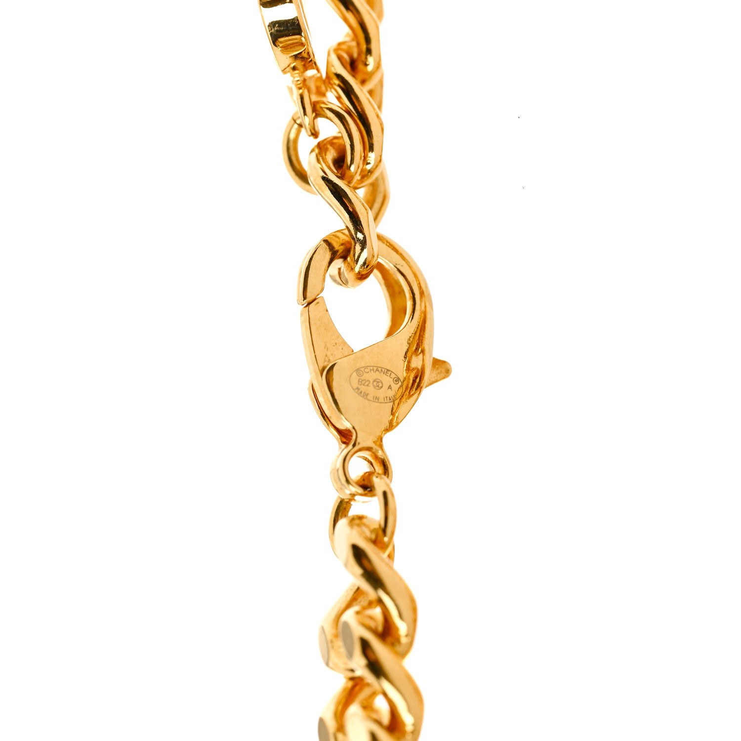 Chanel Metal Chain Link CC Rue Cambon Choker Necklace Gold 5 of 5