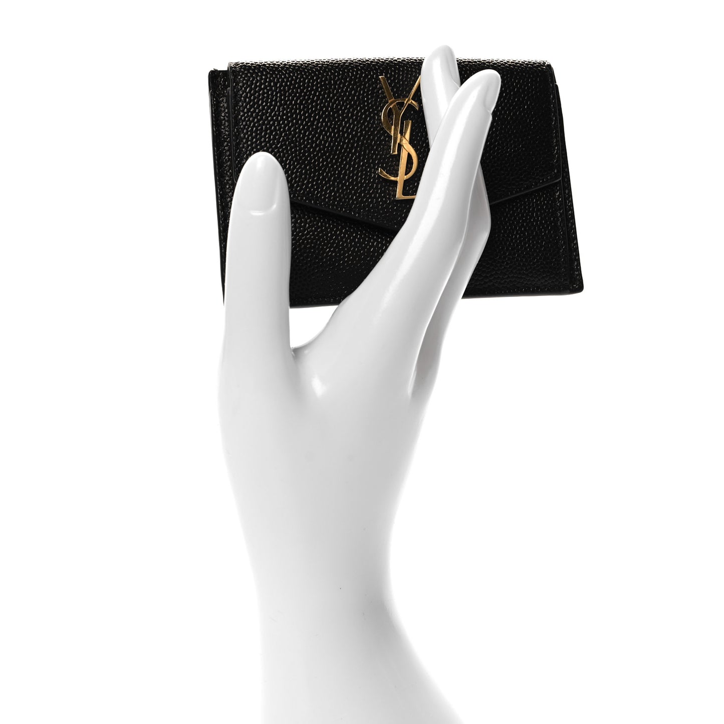 Grain De Poudre Uptown Monogram Card Case Black