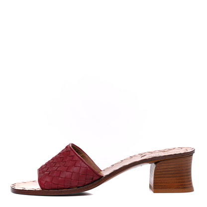 Bottega Veneta Nappa Intrecciato Heeled Sandals 39.5 Eclipse 1 of 9