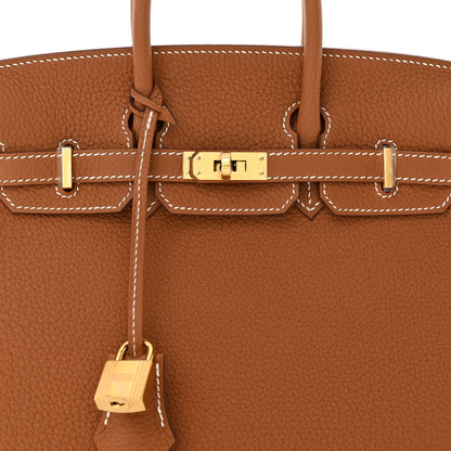 Hermes Togo Birkin 25 Gold 7 of 12