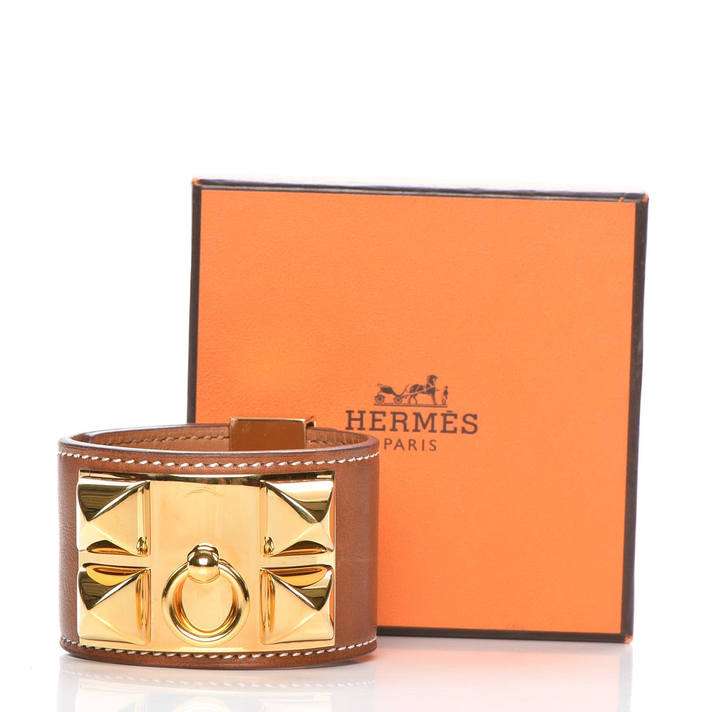 Barenia Collier De Chien CDC Bracelet S Fauve
