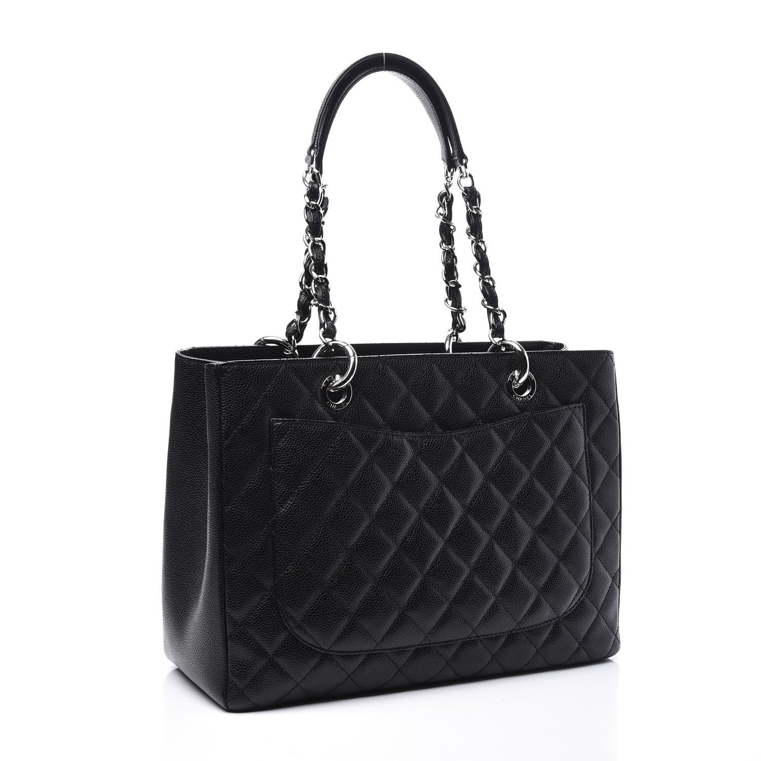 Chanel Caviar Quilted Grand Shopping Tote GST Black 2 of 11