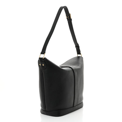 Celine Soft Grained Calfskin Medium Bucket Bag Black 3 of 15