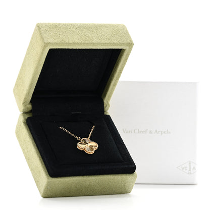 Van Cleef & Arpels 18K Yellow Gold Guilloche Vintage Alhambra Pendant Necklace 6 of 6