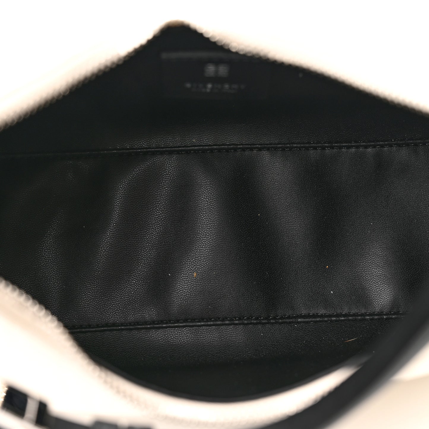 Coated Canvas Logo 4G Embossed Small Moon Cut Out Shoulder Bag Ivory