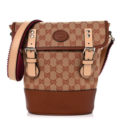 Gucci GG Monogram Children's GG Messenger Bag Beige Ruggine Cuir 1 of 11