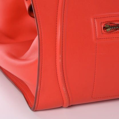 Celine Nappa Calfskin Medium Phantom Luggage Vermillion 9 of 11