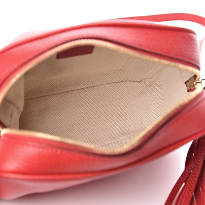 Gucci Pebbled Calfskin Small Soho Disco Bag Tabasco Red 5 of 10