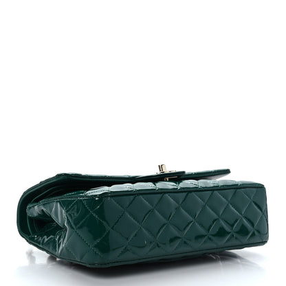 Chanel Patent Calfskin Quilted Medium Double Flap Green 4 of 9