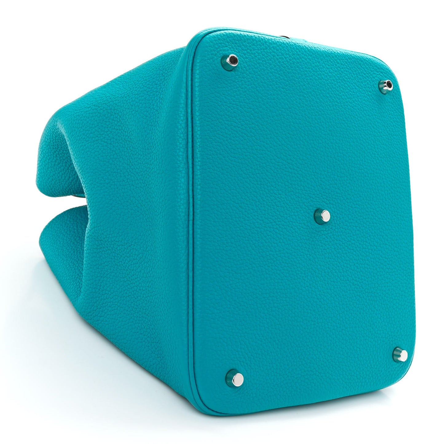 Taurillon Clemence Picotin Lock 26 GM Turquoise