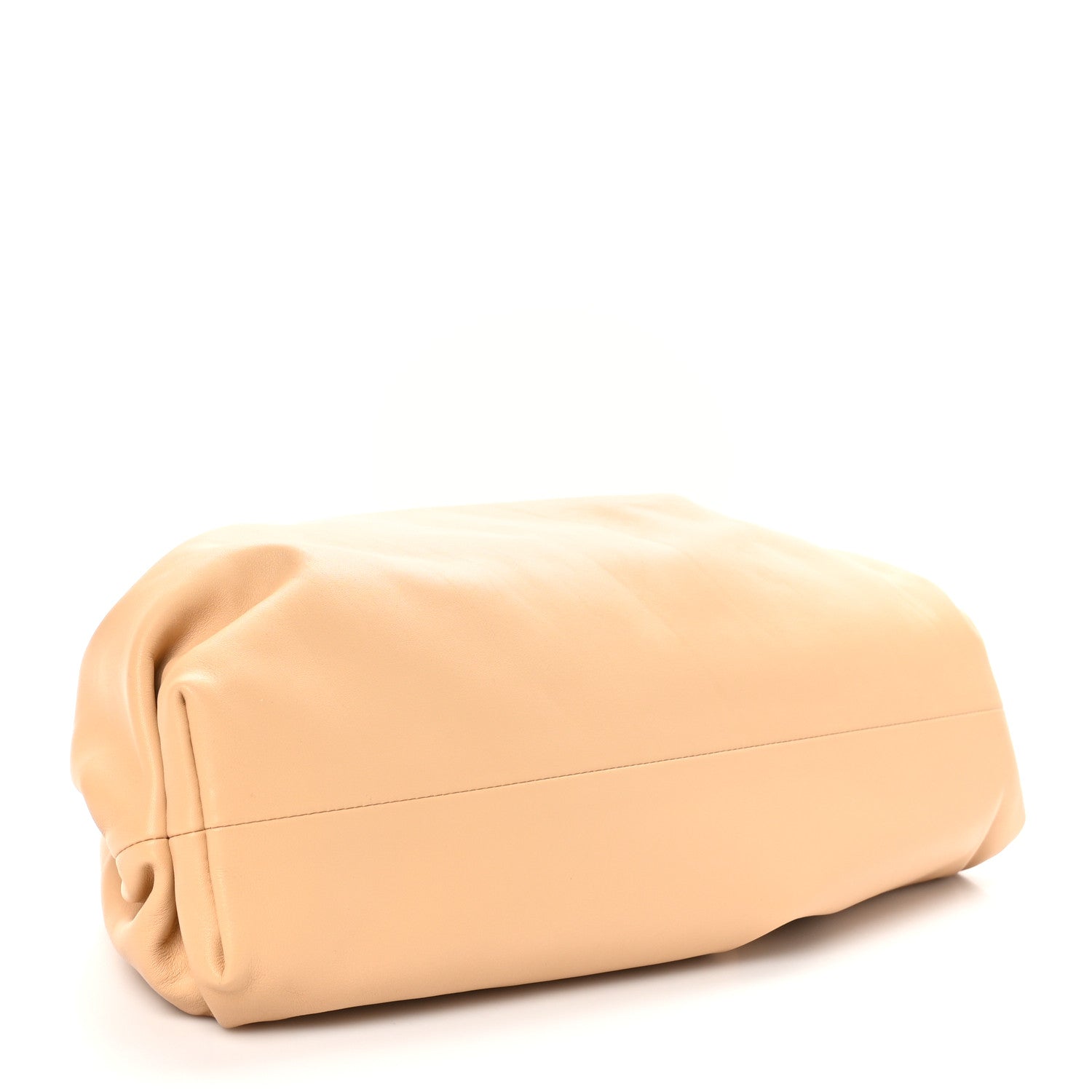 Bottega Veneta Smooth Butter Calf The Pouch Oversized Clutch Almond 4 of 9