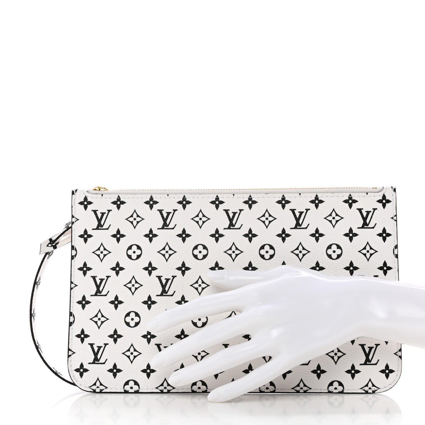 Monogram Giant Neverfull MM GM Pochette White