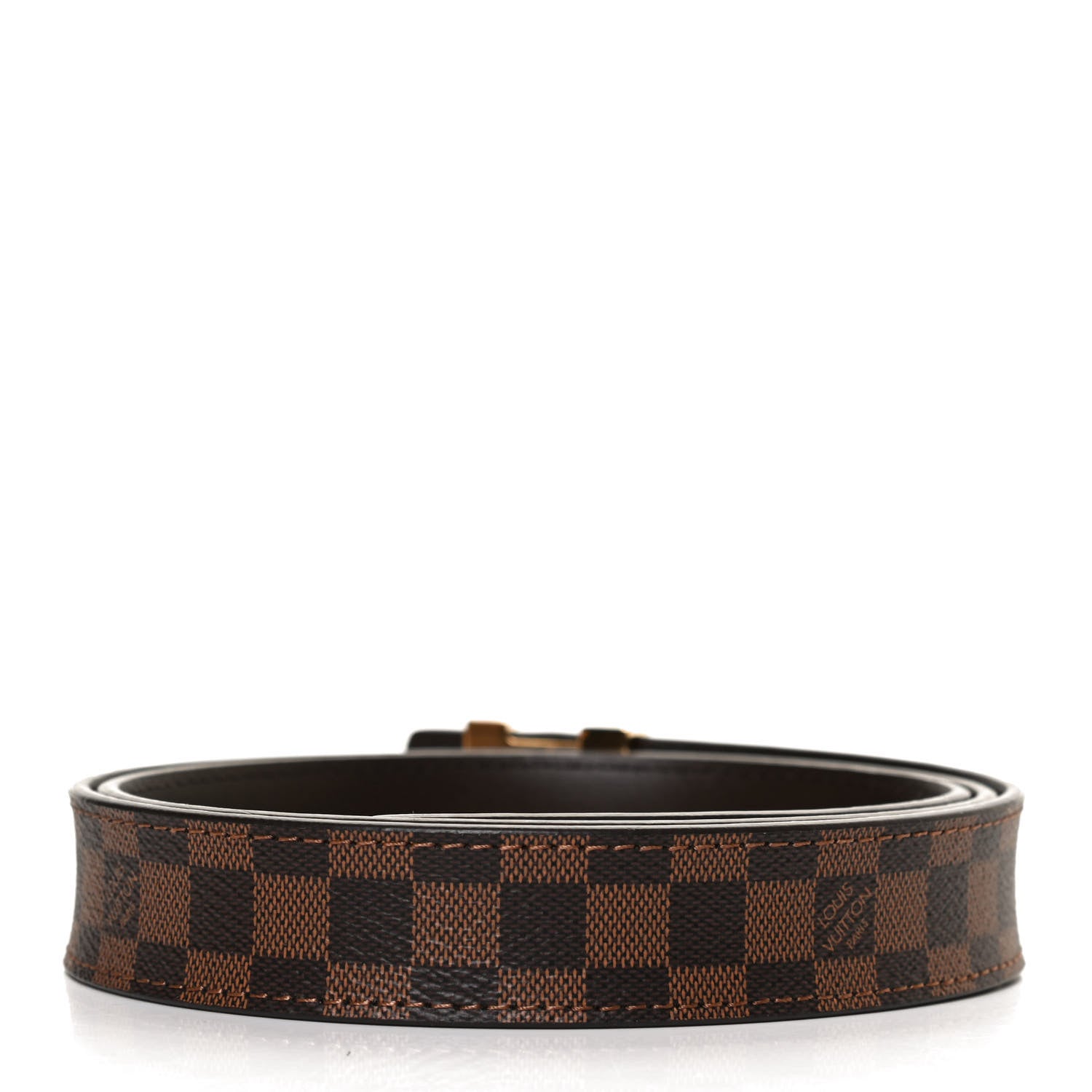 Louis Vuitton Mini Damier Ebene 25mm LV Initiales Belt 85 34 2 of 6