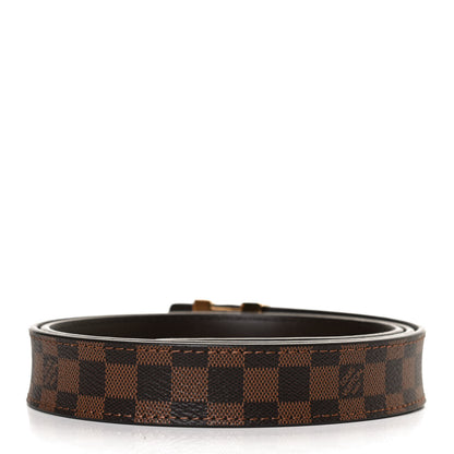 Louis Vuitton Mini Damier Ebene 25mm LV Initiales Belt 85 34 2 of 6