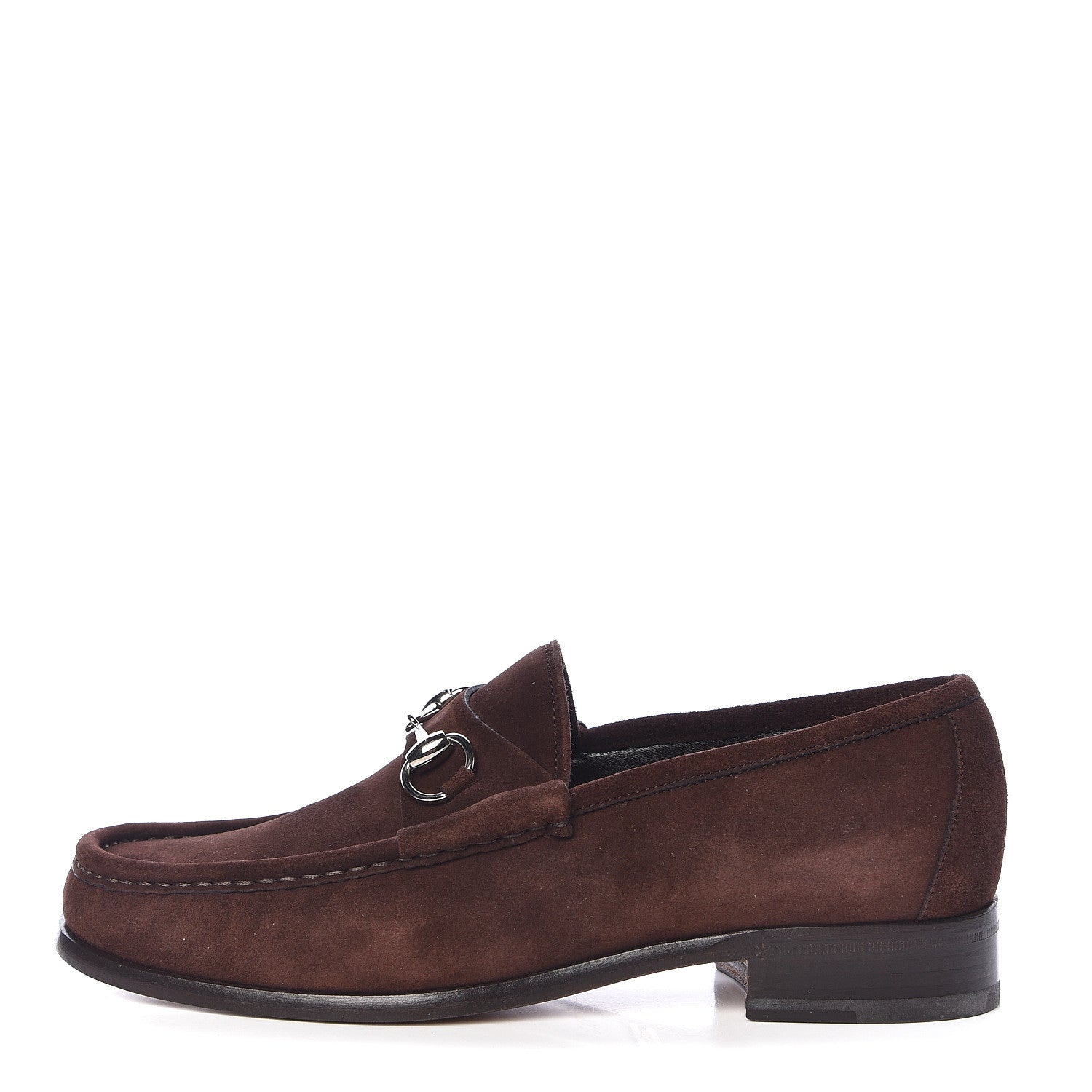 Gucci Suede Mens 1953 Horsebit Loafers 7.5 Brown 1 of 10