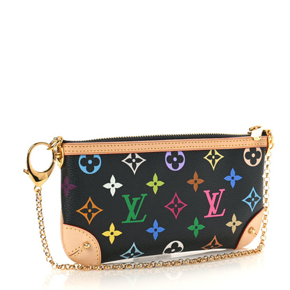 Louis Vuitton Monogram Multicolor Pochette Milla MM Black 3 of 9