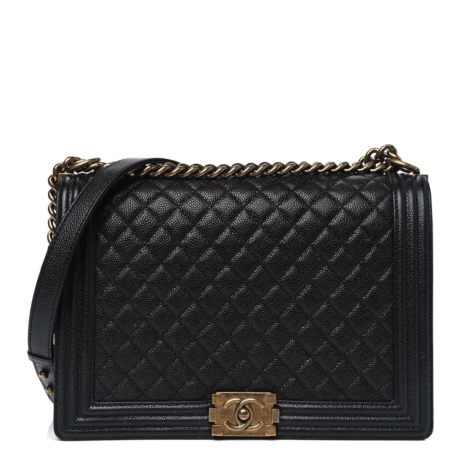 Chanel Caviar Quilted Large Boy Flap Black 1 of 6
