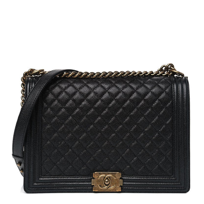 Chanel Caviar Quilted Large Boy Flap Black 1 of 6