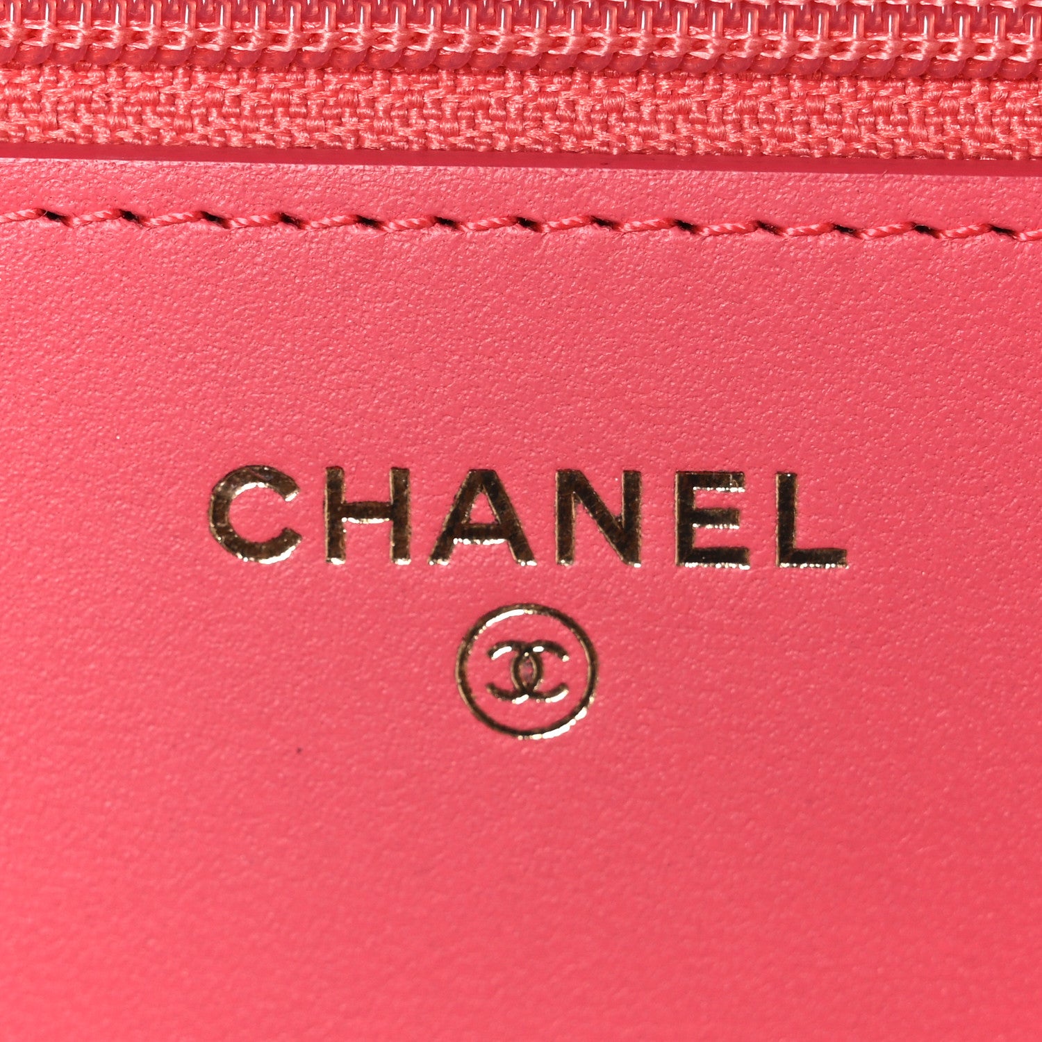 Chanel Lambskin Quilted Double Stitch Tassel Wallet On Chain WOC Pink 6 of 11