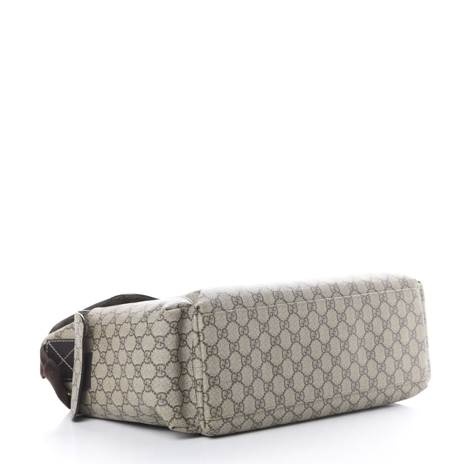 Gucci GG Plus Monogram Messenger Diaper Bag Dark Brown 4 of 21