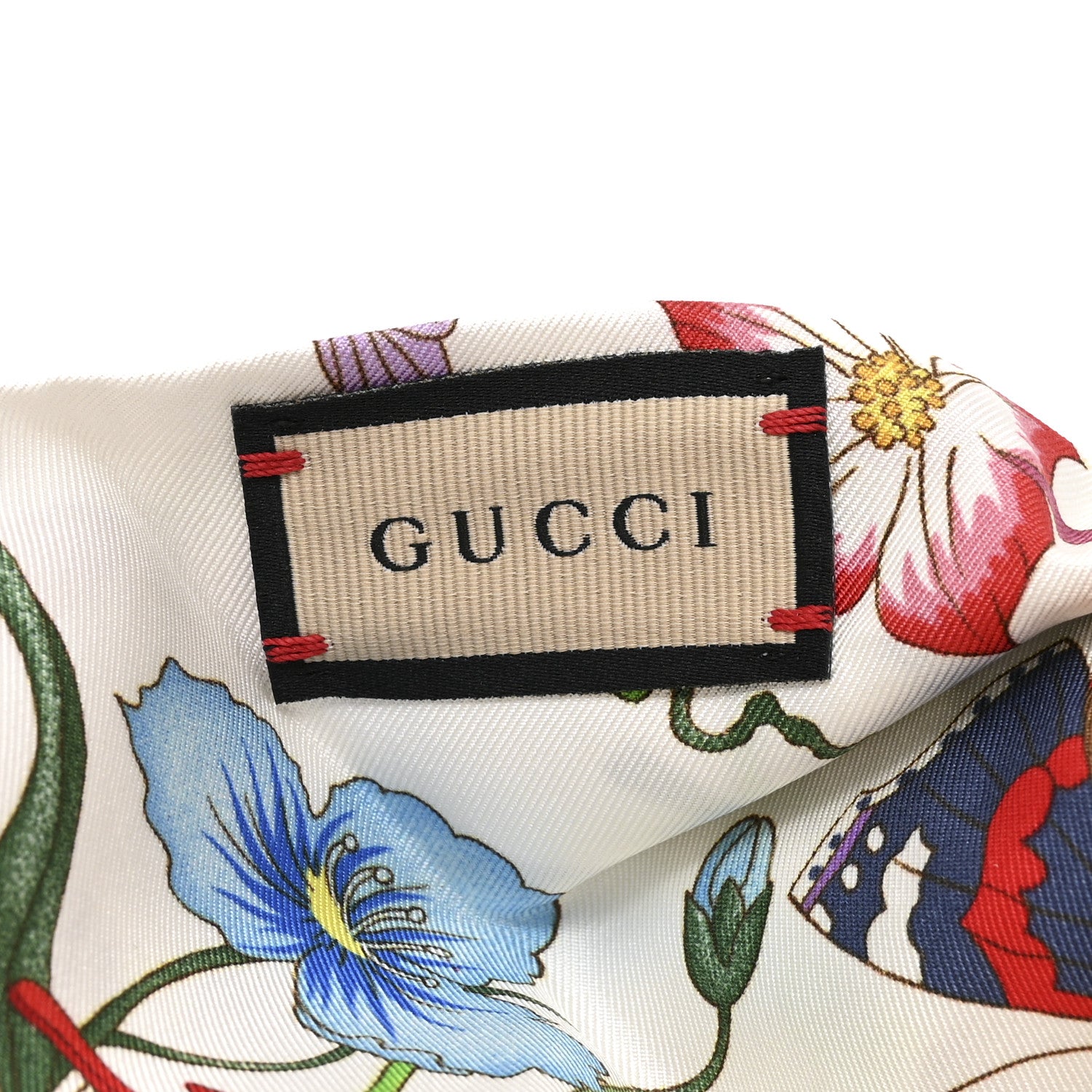 Gucci Silk Floral Headband M White Multicolor 4 of 5