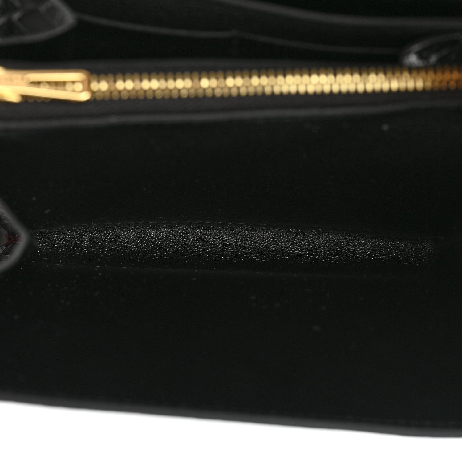 Hermes Shiny Alligator Constance Short Wallet Black 5 of 10