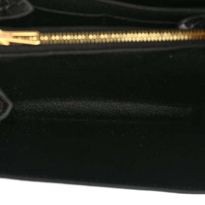 Hermes Shiny Alligator Constance Short Wallet Black 5 of 10