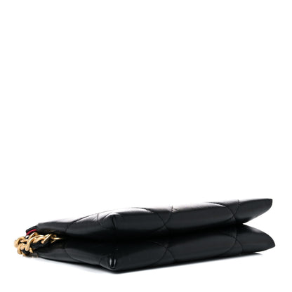Chanel Shiny Goatskin Quilted Small Chanel 19 Pouch With Handle Black 4 of 14